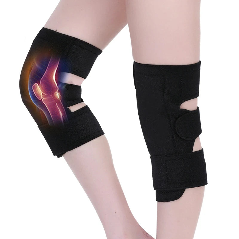 Tourmaline Magnetic Knee Pads - Self-Heating Support - Side View | Alpha Medical Care