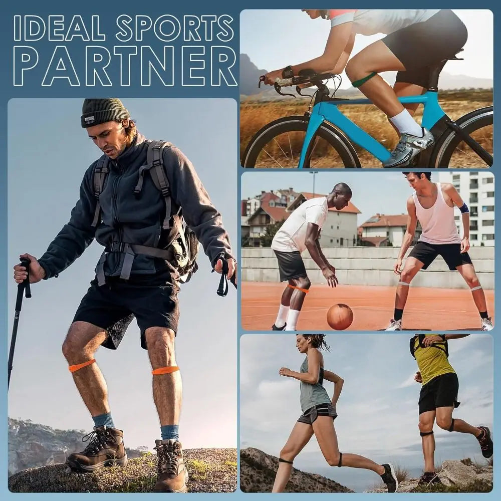 Silicone Patellar Tendon Strap - Knee Pain Relief - Side View | Alpha Medical Care