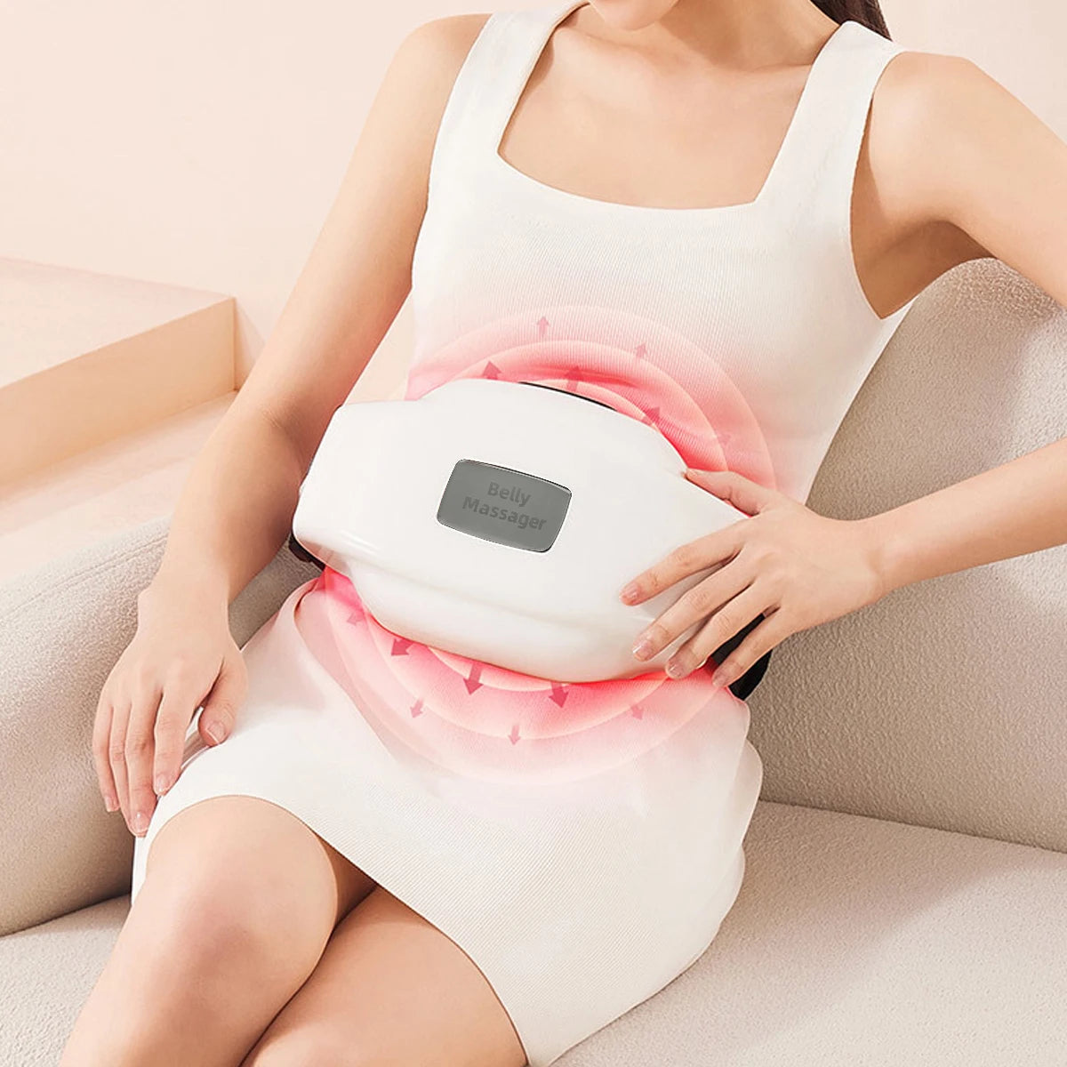 Stomach Massager - Bian Shi Hot Compress Abdominal - Side View | Alpha Medical Care