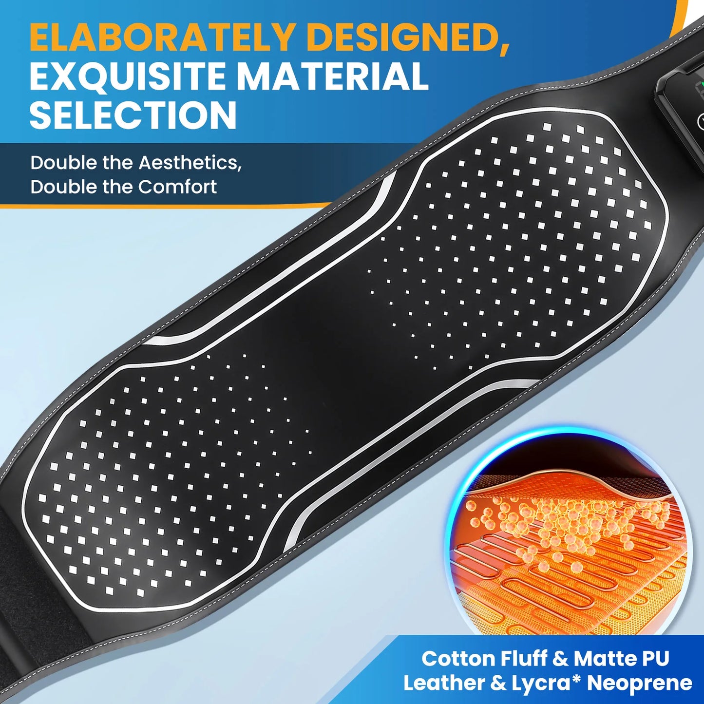 Electric Lumbar Massager - Heated Vibration Back Brace - In Use | Alpha Medical Care