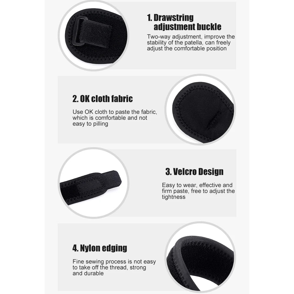 Patella Knee Tendon Strap - Sports Support & Stabilizer - View 19 | Alpha Medical Care