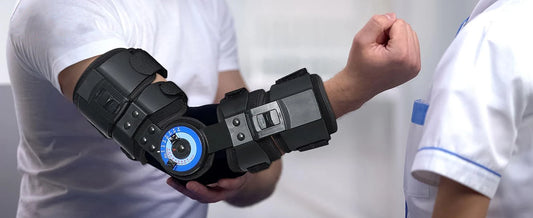 Hinged ROM Elbow Brace - Post-Op Adjustable Stabilizer - Features | Alpha Medical Care