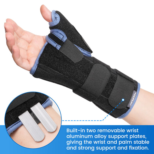 VELPEAU Wrist Splint - Carpal Tunnel Pain Relief - Detail View | Alpha Medical Care