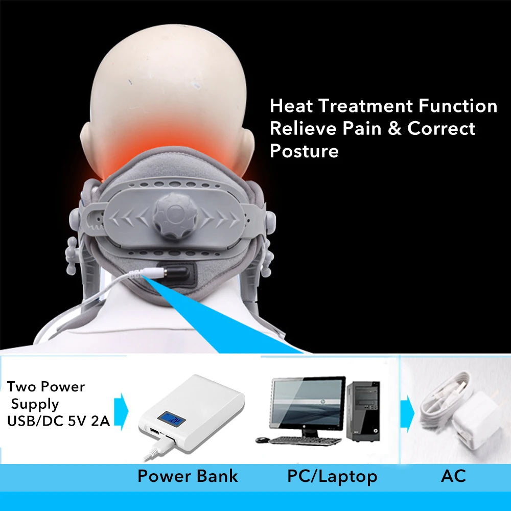 Neck Traction Device - Heating Inflatable Cervical - View 12 | Alpha Medical Care