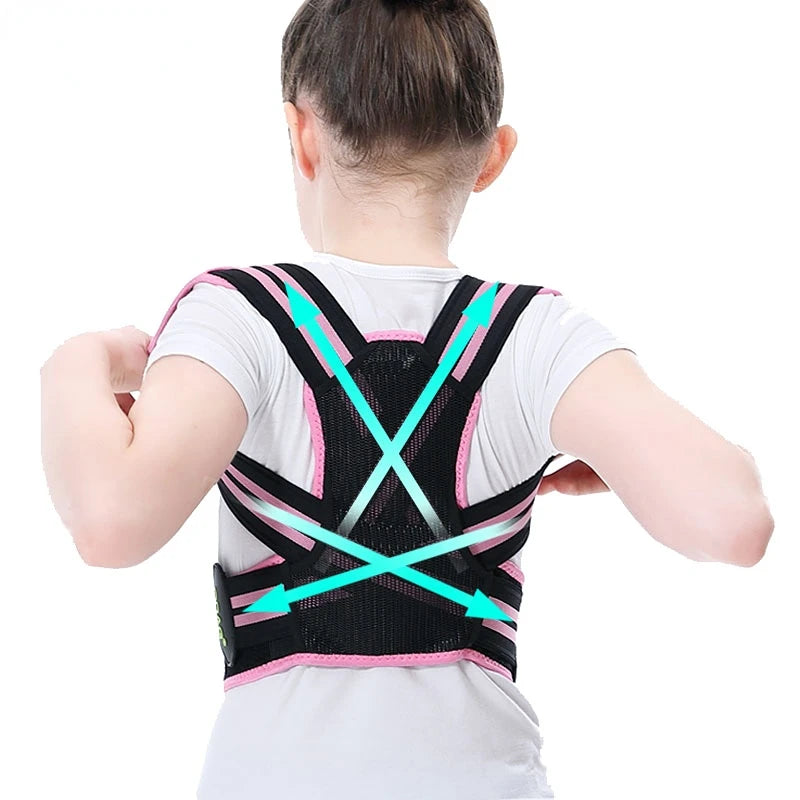 Kids Posture Corrector - Adjustable Back Support for Children - In Use | Alpha Medical Care
