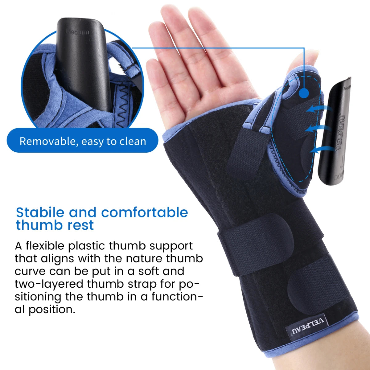 VELPEAU Wrist Splint - Carpal Tunnel Pain Relief - View 9 | Alpha Medical Care