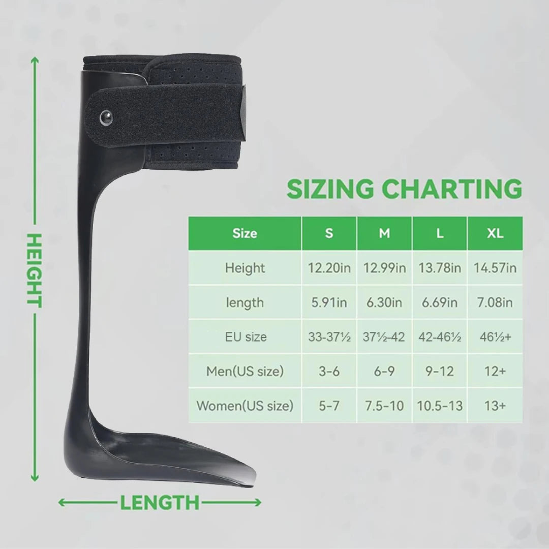 AFO Drop Foot Brace - Ankle Foot Orthosis for Men & Women - Back View | Alpha Medical Care