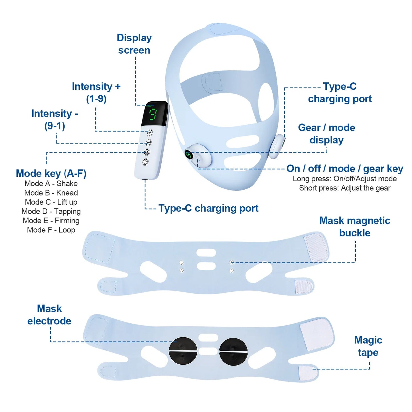 V-Line Face Slimming - EMS Lifting Microcurrent Device - In Use | Alpha Medical Care
