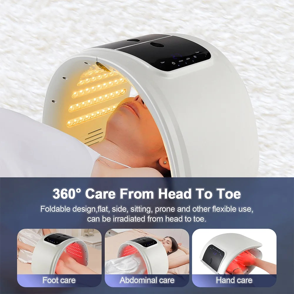 Professional 7-Color LED Mask - Facial Light Therapy - Side View | Alpha Medical Care