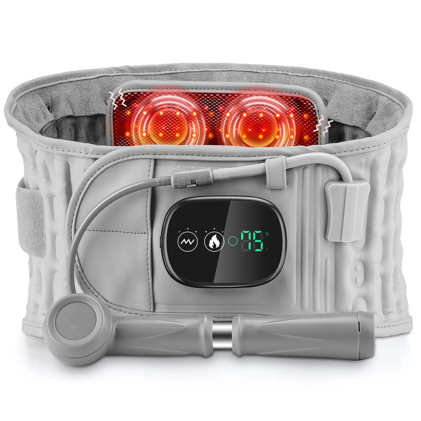 Electric Lumbar Massager - Heated Vibration Back Brace - View 22 | Alpha Medical Care