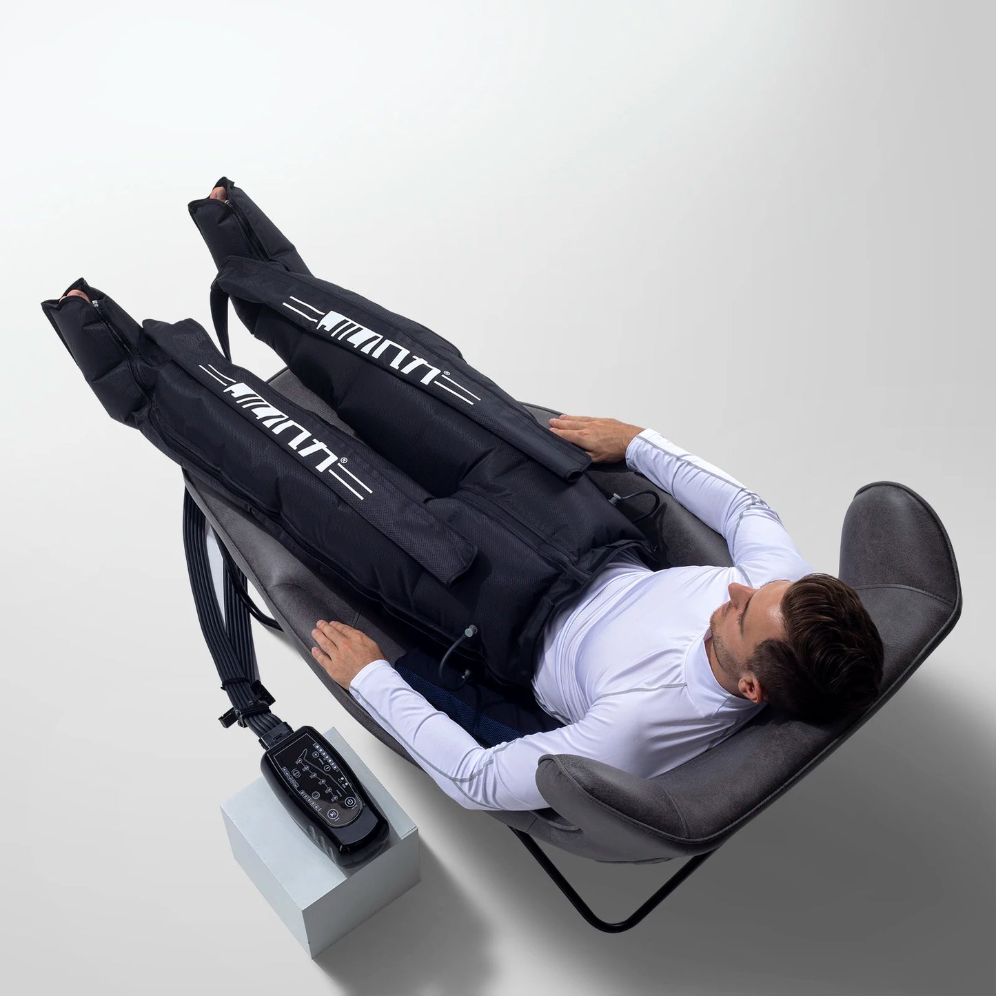 Leg Recovery Boots - 6 Chambers Air Compression Massager - Detail View | Alpha Medical Care