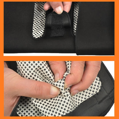 Tourmaline Magnetic Knee Pads - Self-Heating Support - Back View | Alpha Medical Care