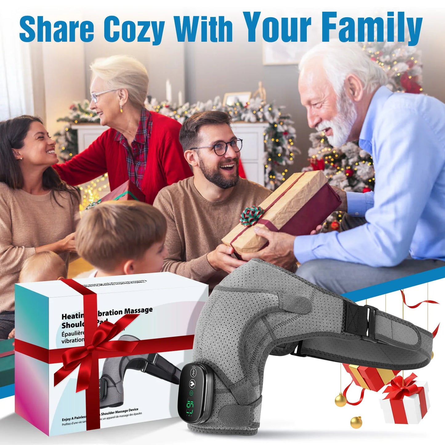 Vibration Shoulder Steamer - Heated Belt Massager - View 13 | Alpha Medical Care