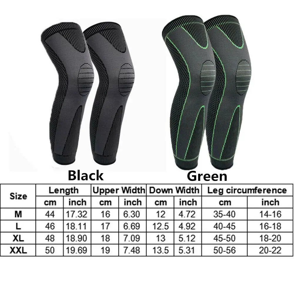 Full Leg Compression Sleeve - Unisex Knee Support - Back View | Alpha Medical Care