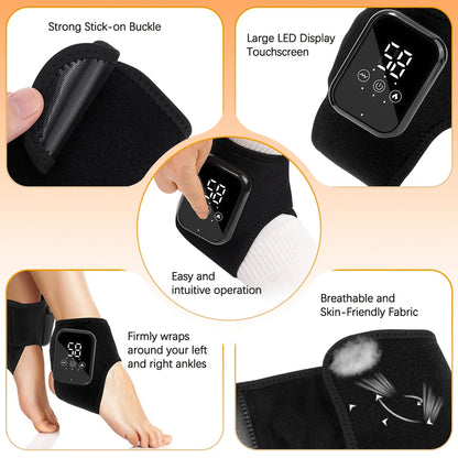 Electric Ankle Brace - Hot Compress & Vibration Massage - View 11 | Alpha Medical Care