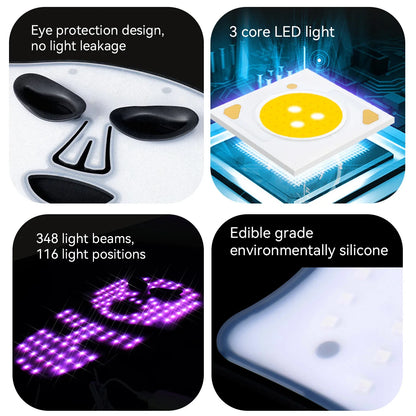 Hello Face Red Light Therapy Mask - Face & Neck Infrared LED - Side View | Alpha Medical Care