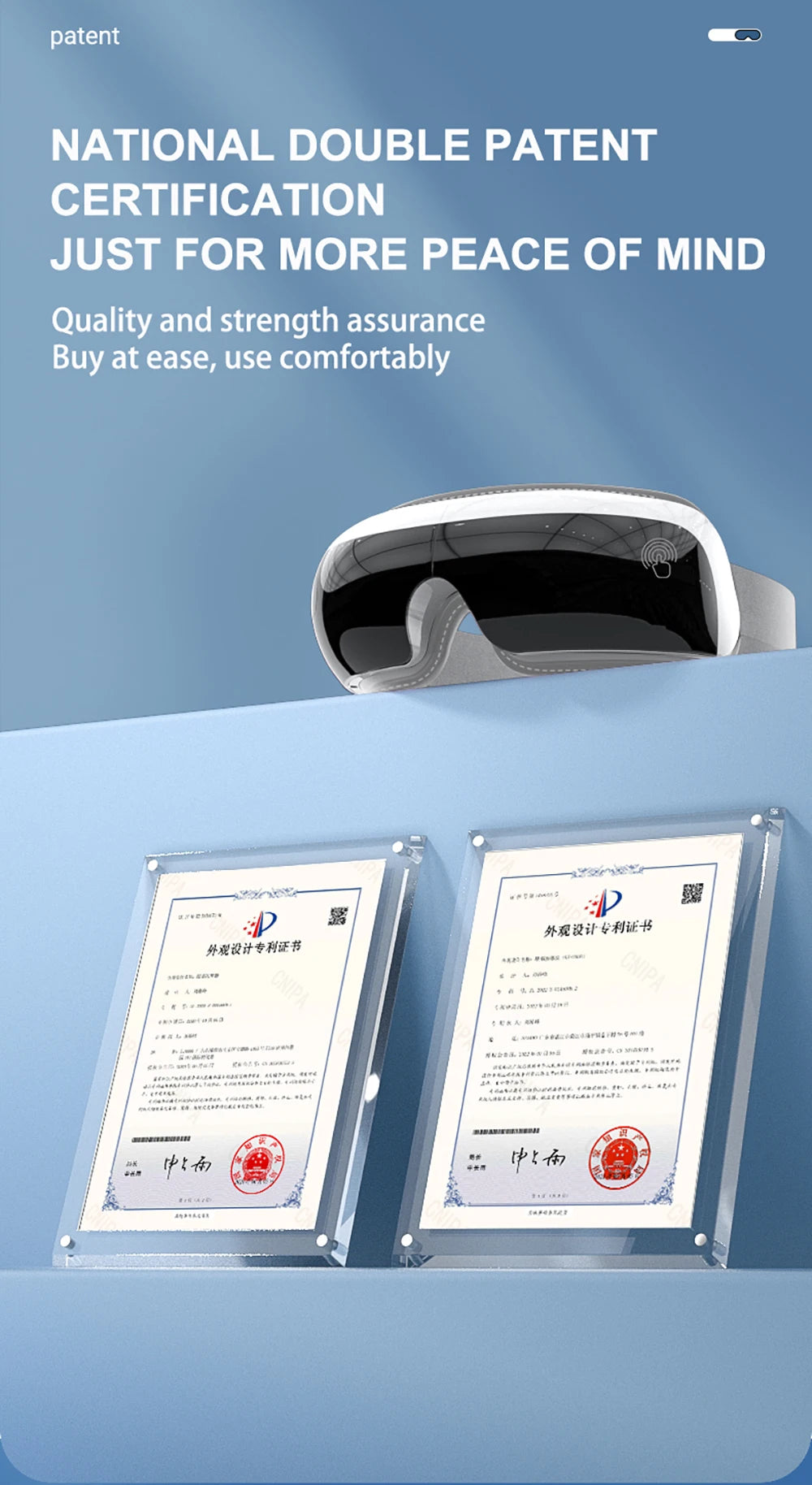 Electric Airbag Eye Massager - Heated Hot Compress - View 10 | Alpha Medical Care