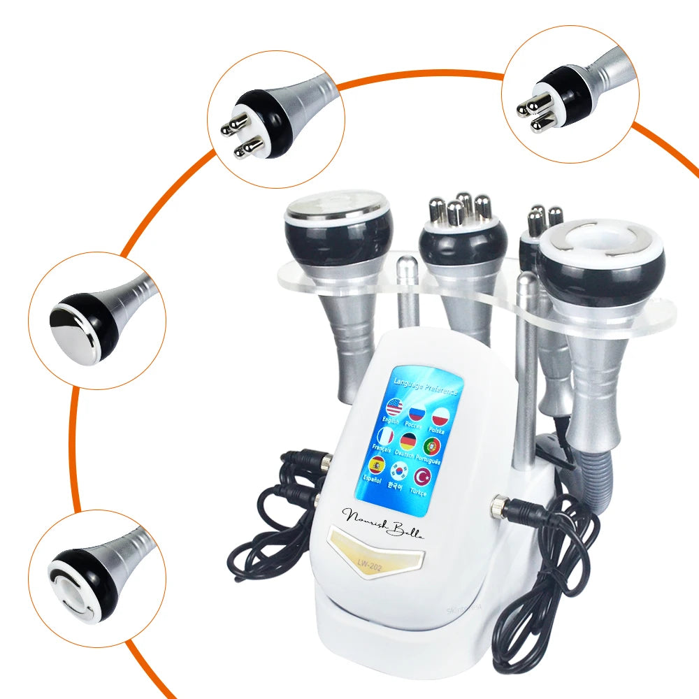 4-in-1 Cavitation Body Slimming Machine - 40K Ultrasound - Detail View | Alpha Medical Care