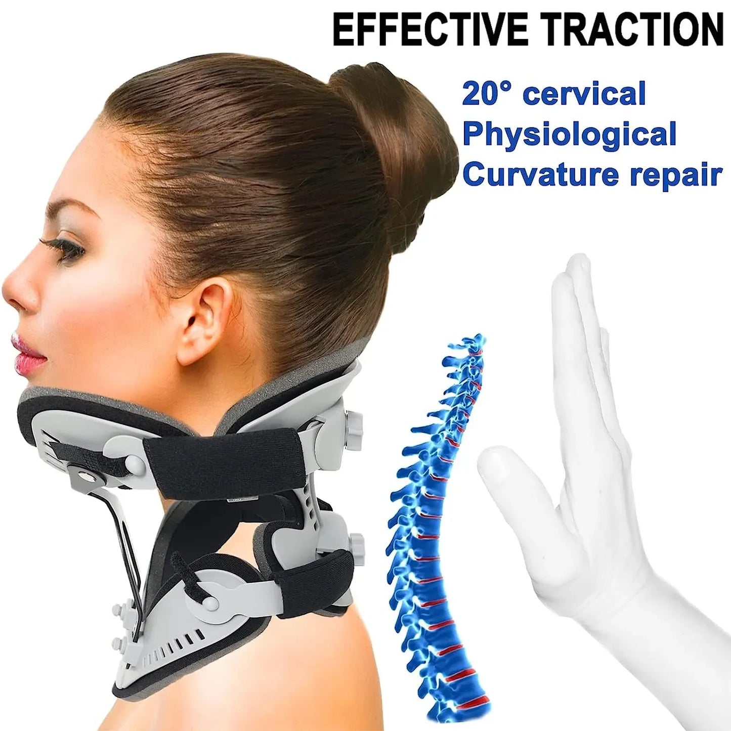 Adjustable Cervical Collar - Neck Brace Orthosis - Side View | Alpha Medical Care