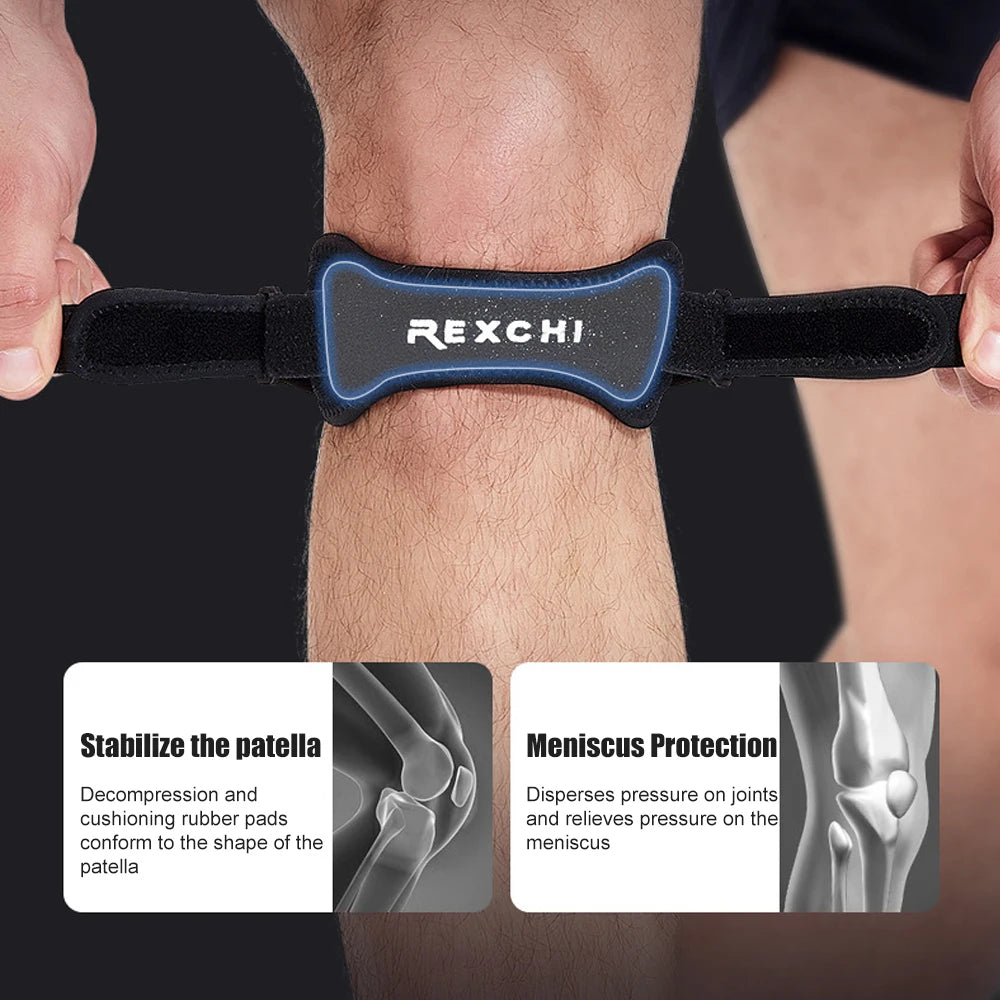 Patella Knee Tendon Strap - Sports Support & Stabilizer - Side View | Alpha Medical Care