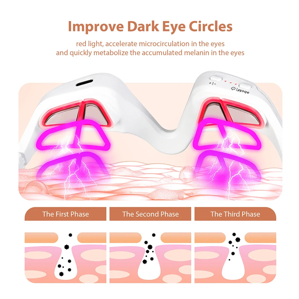 EMS Red Light Eye Massager - Dark Circles & Wrinkle Reduction - View 12 | Alpha Medical Care