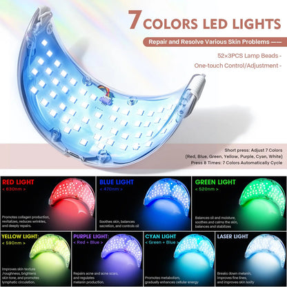 Neck LED Lift Mask - Anti-Wrinkle Skin Tightening - Detail View | Alpha Medical Care