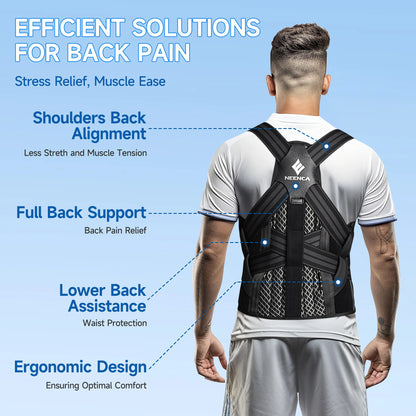 Posture Corrector - Adjustable Back Brace for Women Men - View 11 | Alpha Medical Care