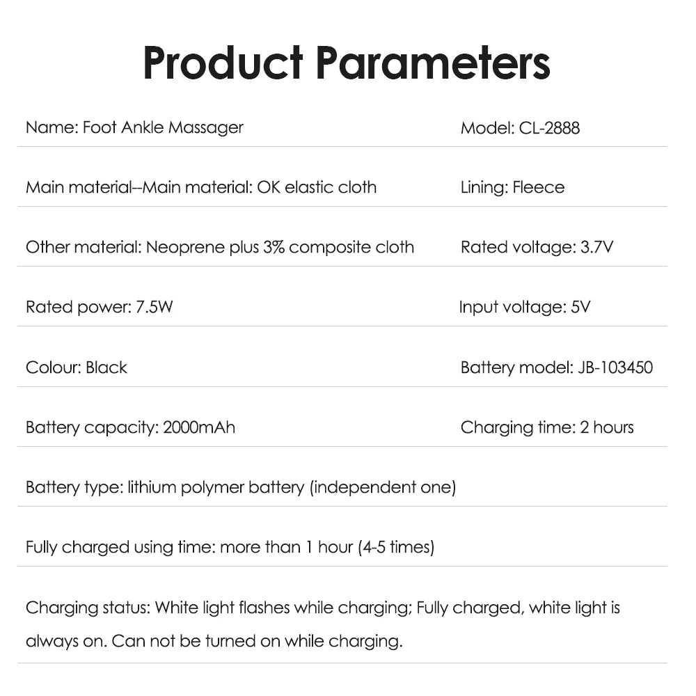 Electric Ankle Brace - Hot Compress & Vibration Massage - View 15 | Alpha Medical Care