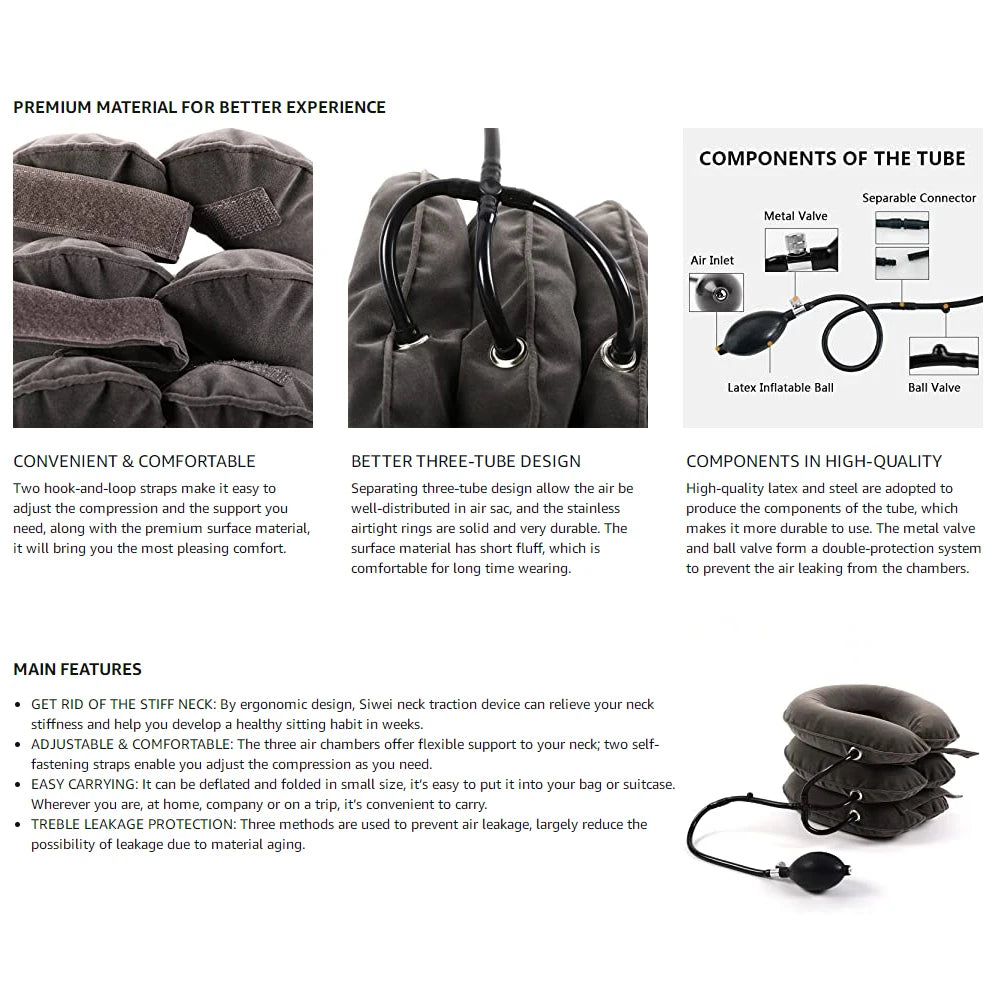 Cervical Neck Traction Device - Inflatable Home Relief - View 12 | Alpha Medical Care