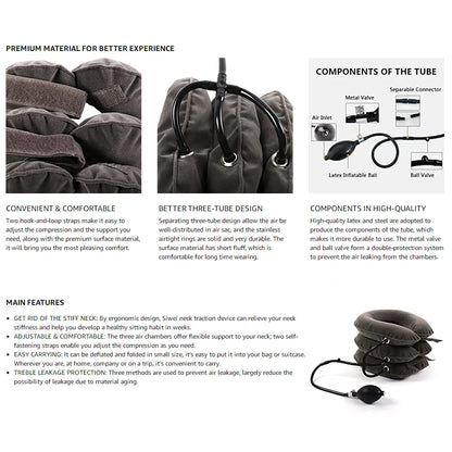 Cervical Neck Traction Device - Inflatable Home Relief - View 12 | Alpha Medical Care