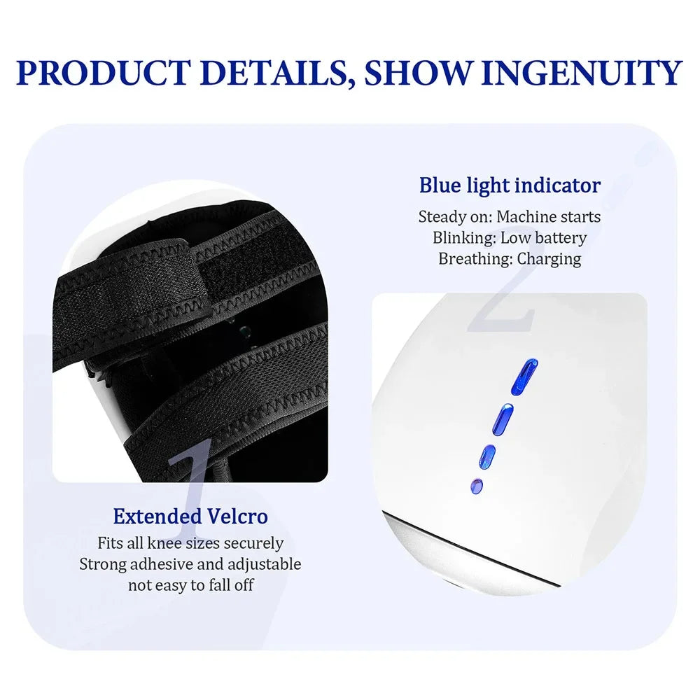 Foreverlily Smart Knee Massager - Vibration & Air Pressure - Side View | Alpha Medical Care