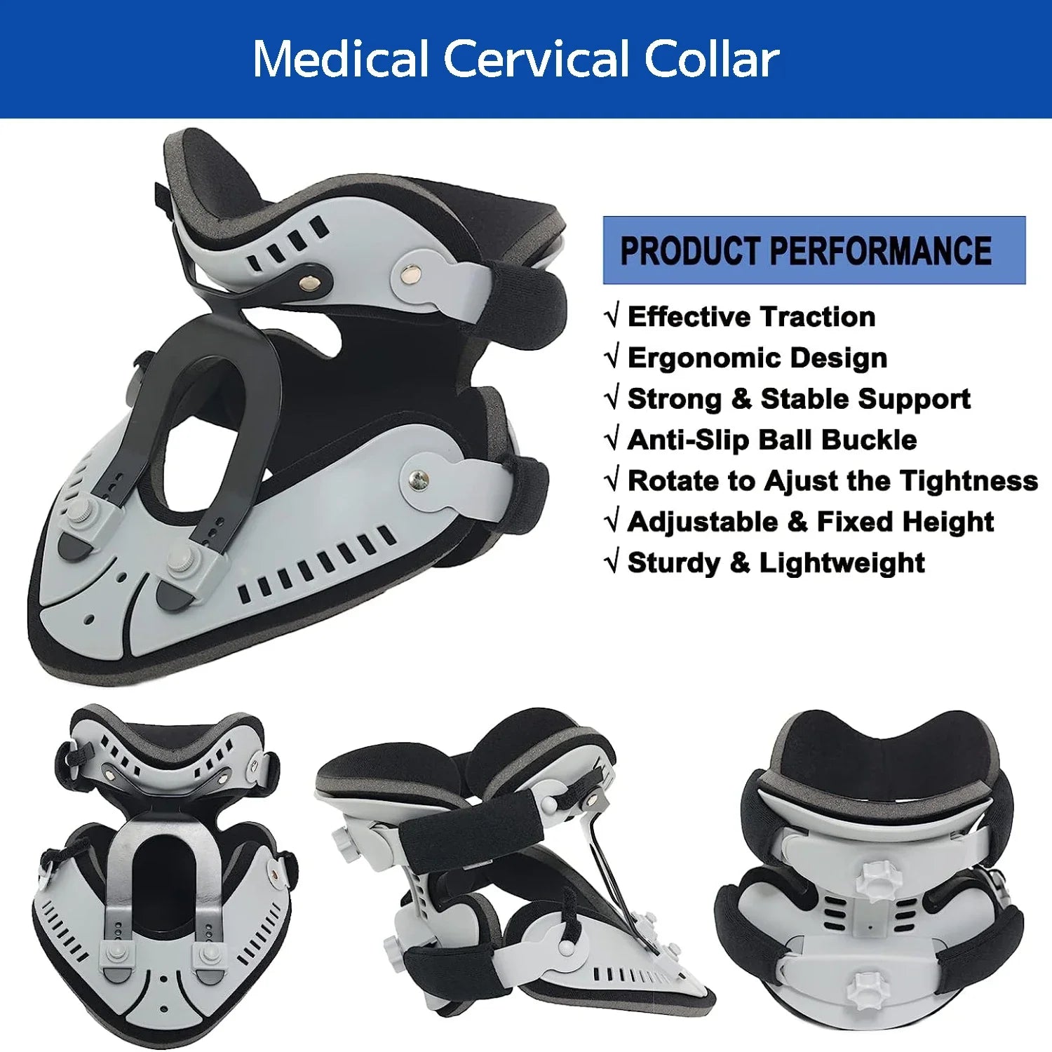 Adjustable Cervical Collar - Neck Brace Orthosis - In Use | Alpha Medical Care