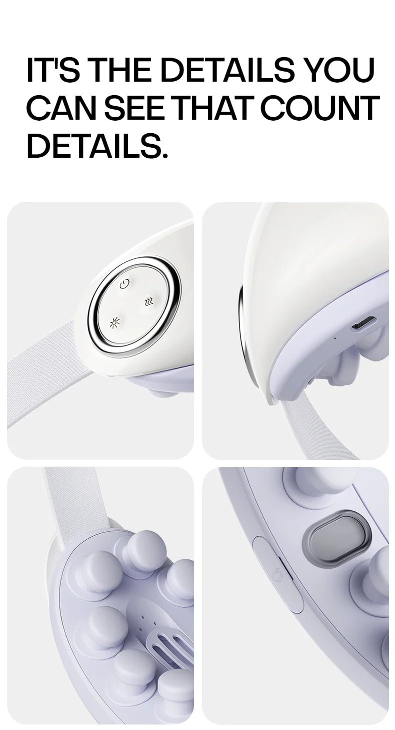 Nano Steam Eye Massager - Warm Spa Acupressure Mask - View 24 | Alpha Medical Care