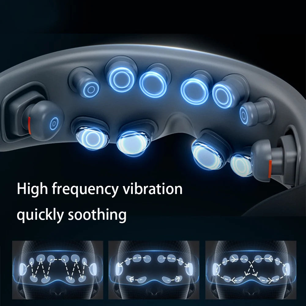 Super Relax Eye Massager - Heating Vibration Sleep Aid - In Use | Alpha Medical Care