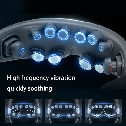 Super Relax Eye Massager - Heating Vibration Sleep Aid - In Use | Alpha Medical Care