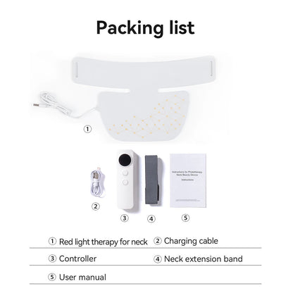 Hello Face Red Light Therapy Mask - Face & Neck Infrared LED - View 35 | Alpha Medical Care