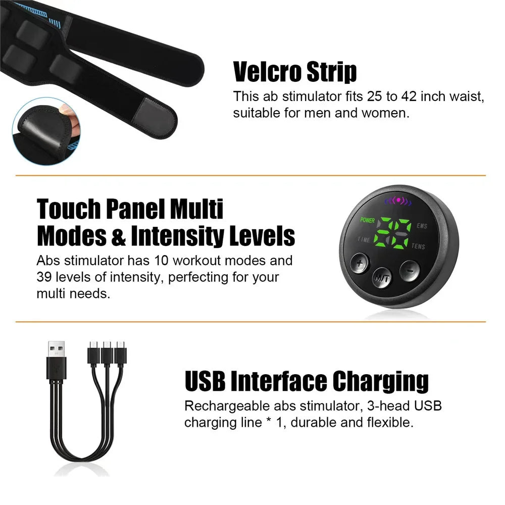 EMS Abdominal Toning Belt - Muscle Stimulator & Body Shaping - View 12 | Alpha Medical Care