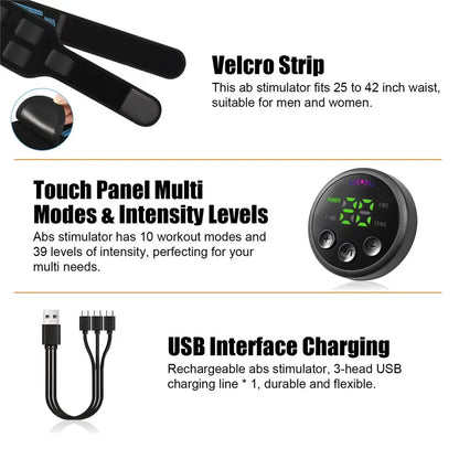 EMS Abdominal Toning Belt - Muscle Stimulator & Body Shaping - View 12 | Alpha Medical Care