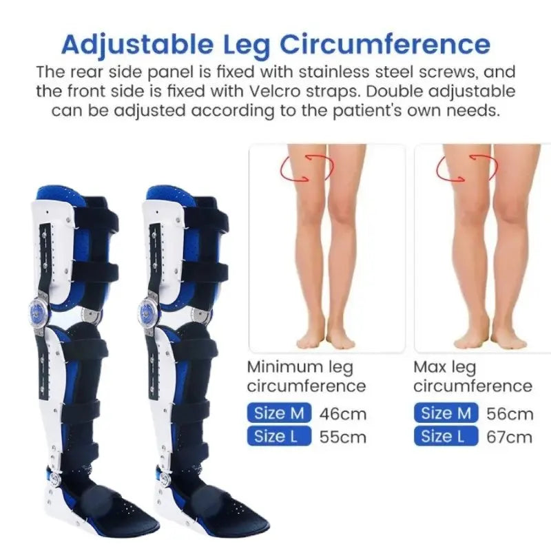 Adjustable Knee Brace - Orthopedic Leg Support & Pain Relief - Side View | Alpha Medical Care