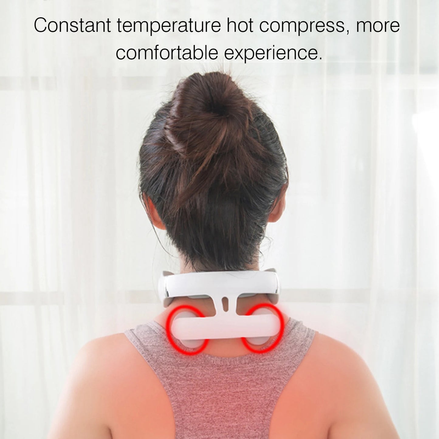 Neck Massage Machine - 4-Head Heating Protection - Side View | Alpha Medical Care