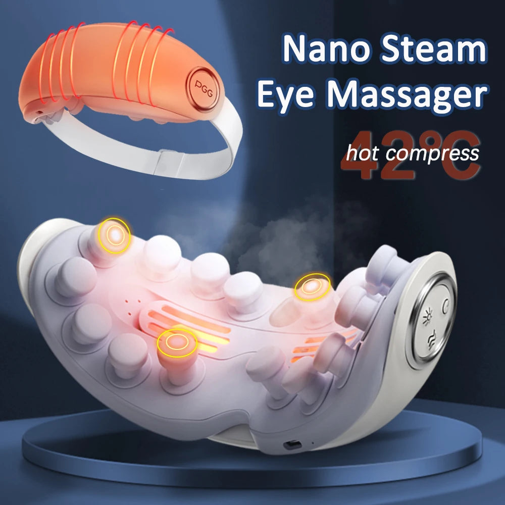 Nano Steam Eye Massager - Warm Spa Acupressure Mask | Alpha Medical Care