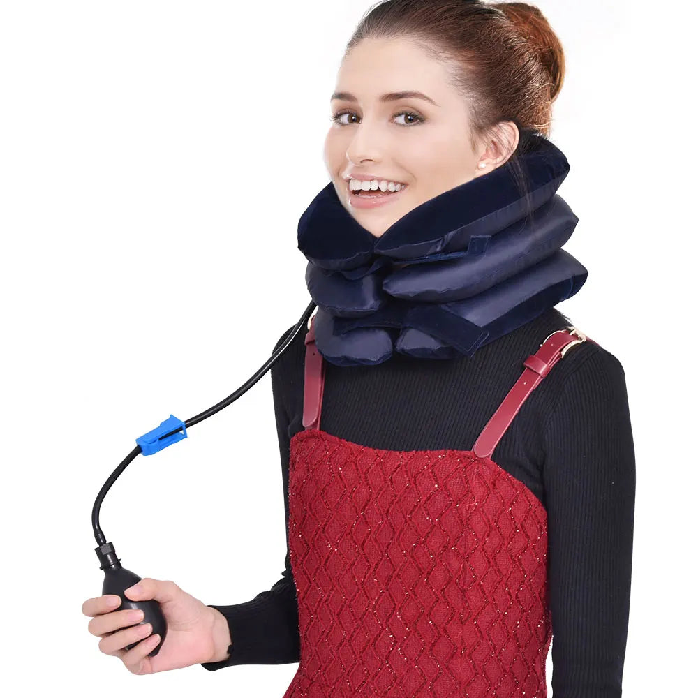 Inflatable Neck Collar - Cervical Traction Pillow - Features | Alpha Medical Care