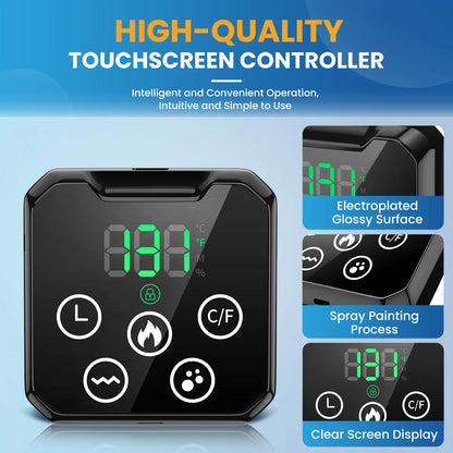 Electric Lumbar Massager - Heated Vibration Back Brace - Back View | Alpha Medical Care