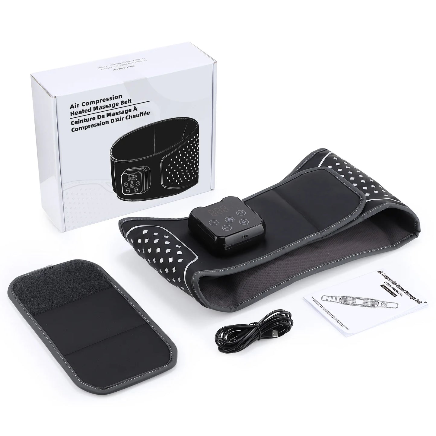 Electric Lumbar Massager - Heated Vibration Back Brace - View 18 | Alpha Medical Care