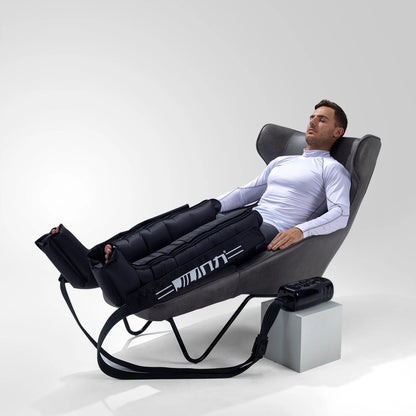 Leg Recovery Boots - 6 Chambers Air Compression Massager - In Use | Alpha Medical Care