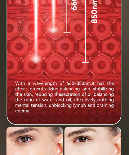 Hello Face Red Light Therapy Mask - Face & Neck Infrared LED - View 18 | Alpha Medical Care