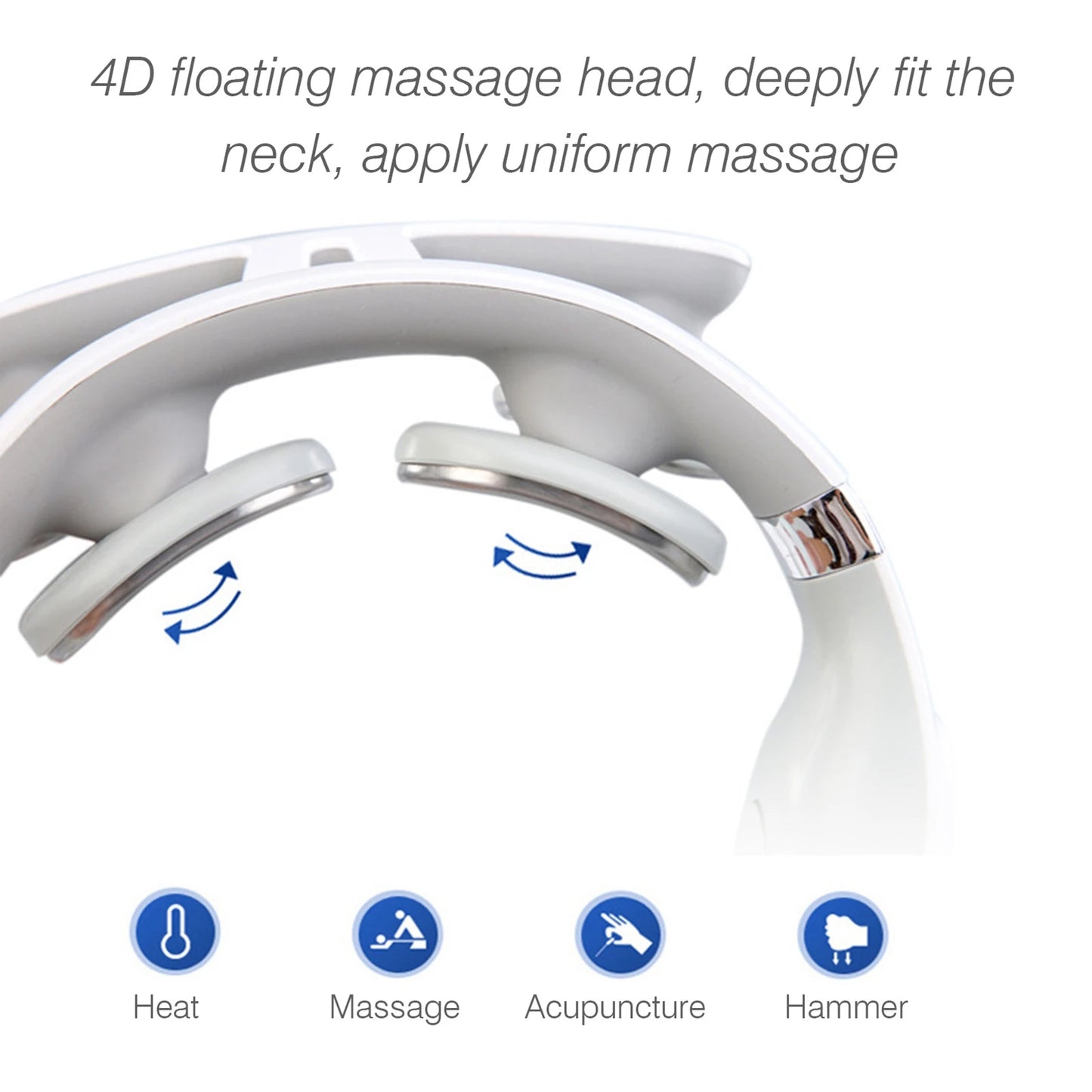 Neck Massage Machine - 4-Head Heating Protection - Close-Up | Alpha Medical Care