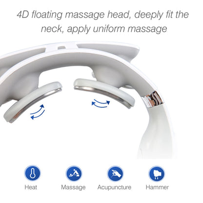 Neck Massage Machine - 4-Head Heating Protection - Close-Up | Alpha Medical Care