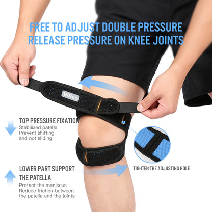 Double Patellar Knee Support Strap - Pain Relief Brace - In Use | Alpha Medical Care