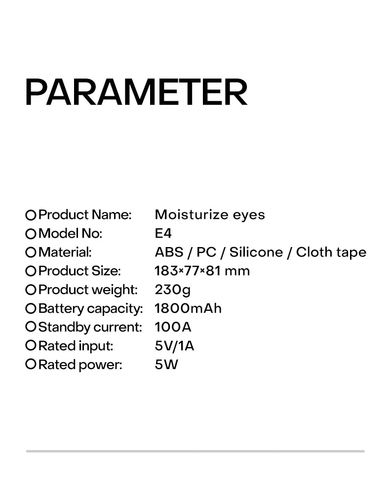 Nano Steam Eye Massager - Warm Spa Acupressure Mask - View 26 | Alpha Medical Care